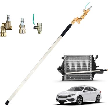 Water Air Dual-use Cleaning Wand 2025 Radiator Cleaning Wand - No Removal Water/Air Flush Tool For Car & Truck Radiators No Removal Radiator Cleaner With Water And Air Flush