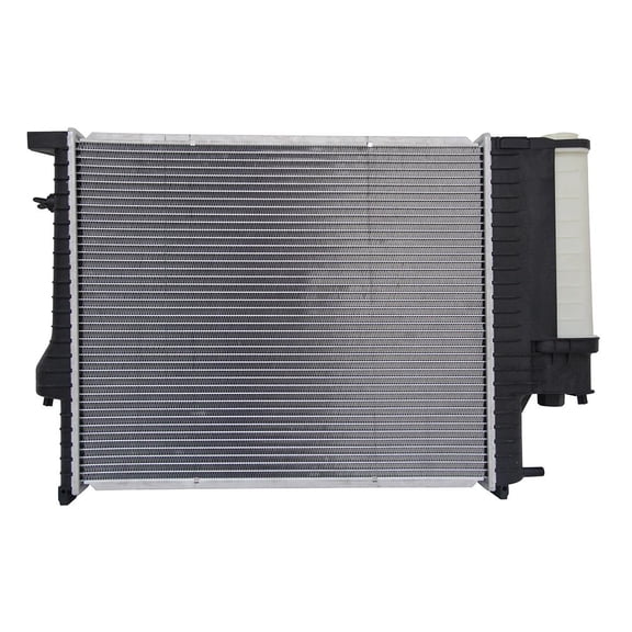 Radiator Compatible with 1989-1995 BMW 525i 2.5L L6 E34 5 Series Sedan Wagon Crossflow Automatic Transmission with Concentric Engine Oil Cooler Plastic Tanks New Replaces 17111723527