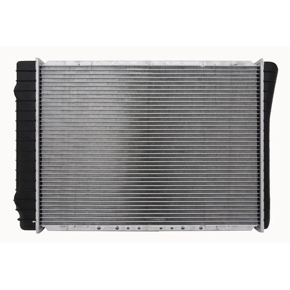 Radiator Compatible with 1989-1996 Chevrolet Corvette C4 5.7L 350 V8 Crossflow 32mm Plastic Aluminum with Plated Transmission Oil Cooler Direct Fit New Replaces 52461766 3094929