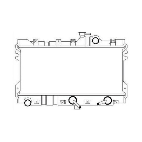 Radiator - Compatible with 1990 - 1997 Mazda Miata 1991 1992 1993 1994 1995 1996