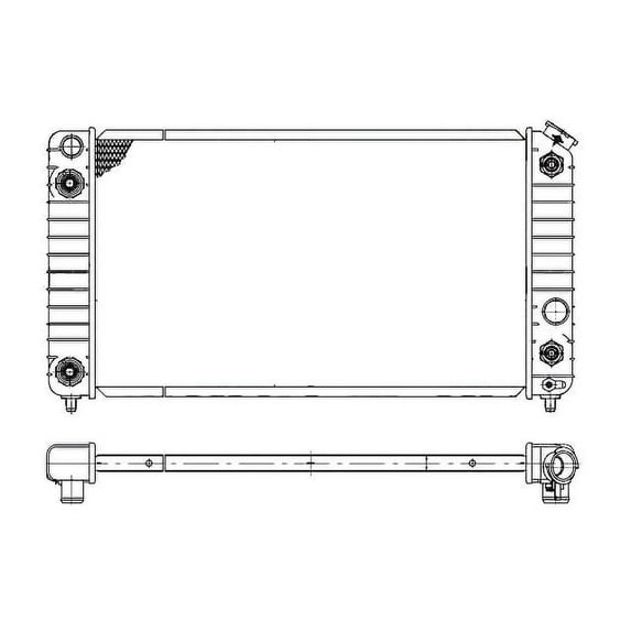 Radiator - Compatible with 1996 - 2004 Chevy S10 4.3L V6 1997 1998 1999 2000 2001 2002 2003