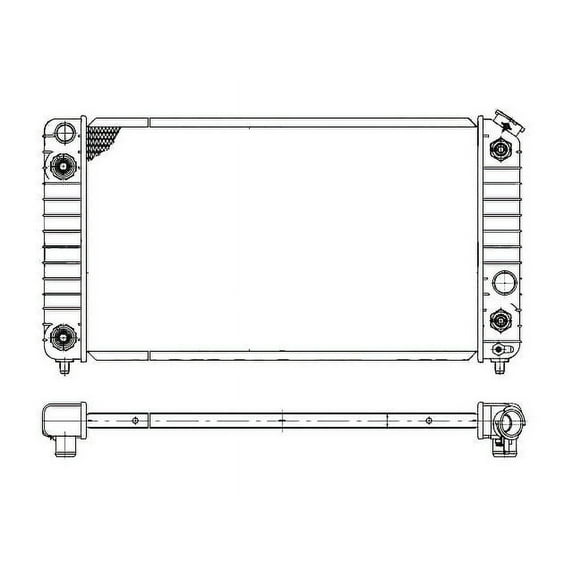 Radiator - Compatible with 1996 - 2005 Chevy Blazer 4.3L V6 1997 1998 1999 2000 2001 2002 2003 2004