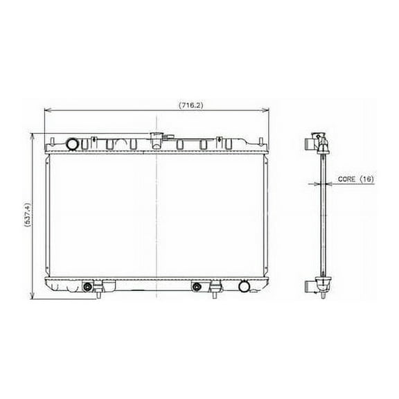 Radiator - Compatible with 2000 - 2003 Nissan Maxima 2001 2002