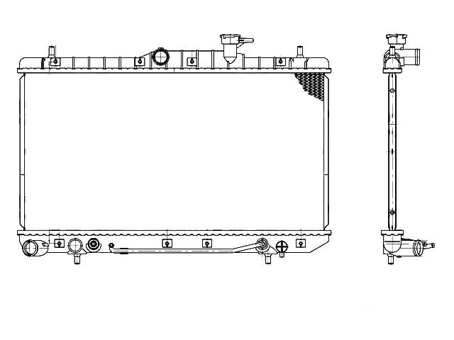 Radiator - Compatible with 2000 - 2005 Hyundai Accent 2001 2002 2003 ...