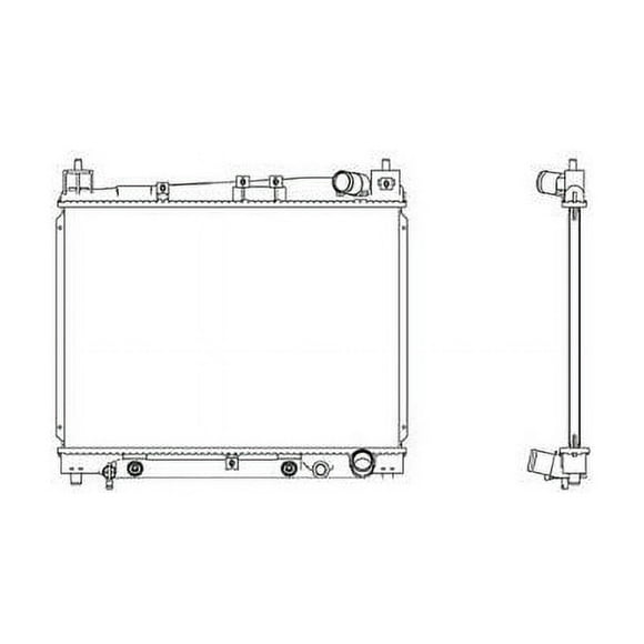 Radiator - Compatible with 2000 - 2005 Toyota Echo 2001 2002 2003 2004