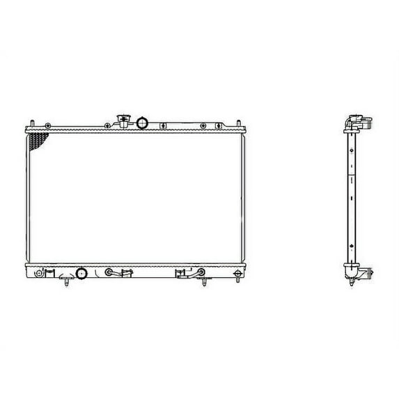 Radiator - Compatible with 2003 - 2006 Mitsubishi Outlander 2004 2005