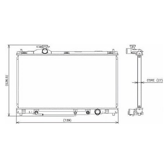 Radiator - Compatible with 2006 - 2007 GS430