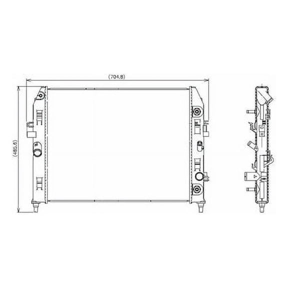 Radiator - Compatible with 2006 - 2015 Mazda MX-5 Miata 2007 2008 2009 2010 2011 2012 2013 2014