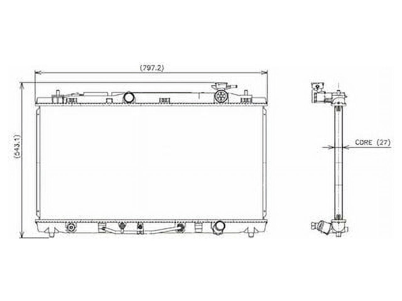 Radiator - Compatible with 2007 - 2011 Toyota Camry 2008 2009 2010 ...