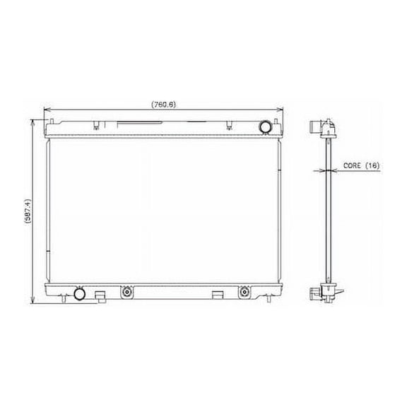Radiator - Compatible with 2009 - 2010 INFINITI M35