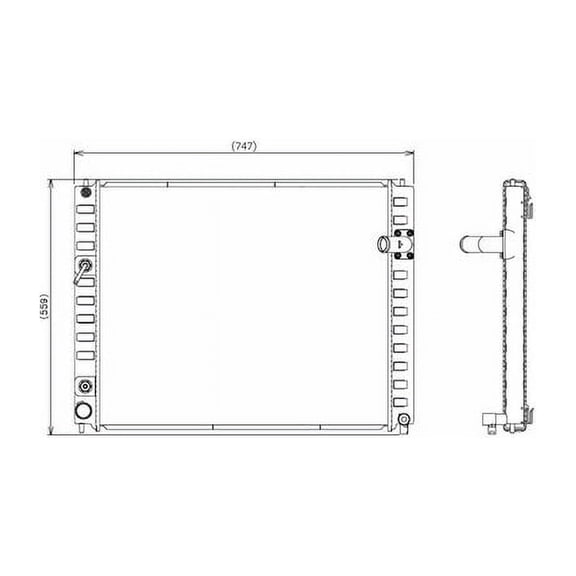 Radiator - Compatible with 2009 - 2013 INFINITI FX50 2010 2011 2012