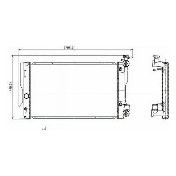 Radiator - Compatible with 2009 - 2013 Toyota Corolla 2010 2011 2012
