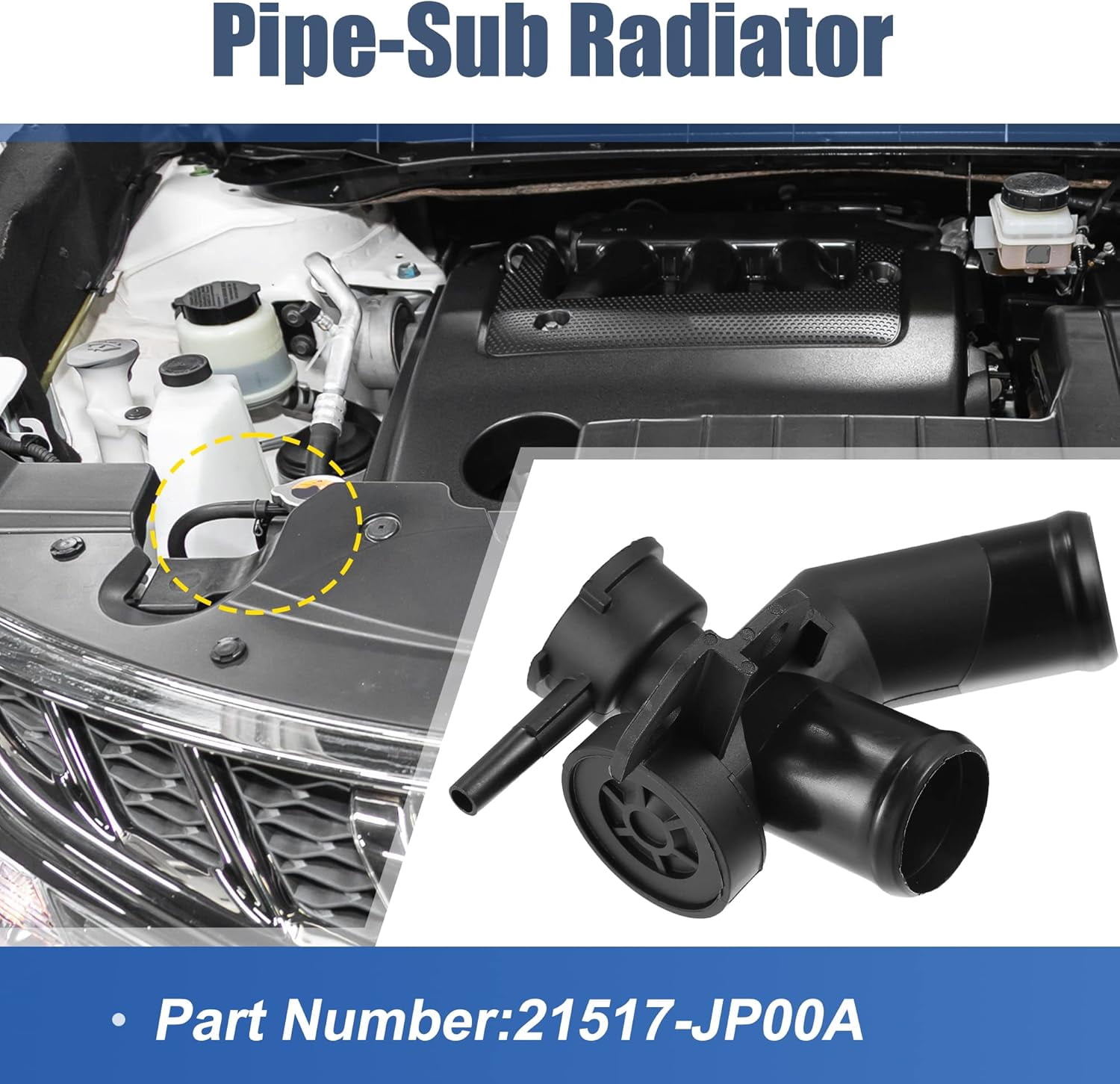 Neck Sub Tank Radiator Radiator Coolant Filler Neck Tube, Engine Upper Coolant Filler Neck Sub ...