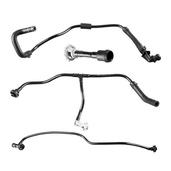 Radiator Coolant Overflow Hose Compatible with Audi A4 A5 S4 S5 2016-2025 | Replaces 8W0121081BL 8W0121081AN 06L121081K 8W0121081BK,Coolant Radiator Reservoir Expansion Tank Bypass Line