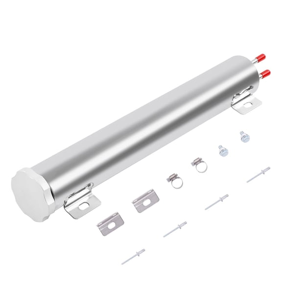 Radiator Coolant Overflow Tank 3'' x 9'' Inch Polished Stainless Steel 50 OZ OverFlow Reservoir