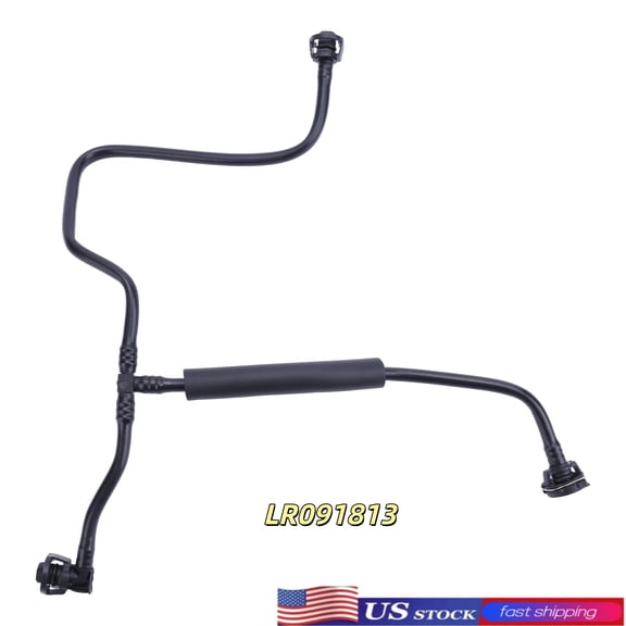Radiator Coolant Water Expansion Tank Overflow Hose Pipe Compatible for Jaguar F-Pace 2017-2021 Replaces LR091813