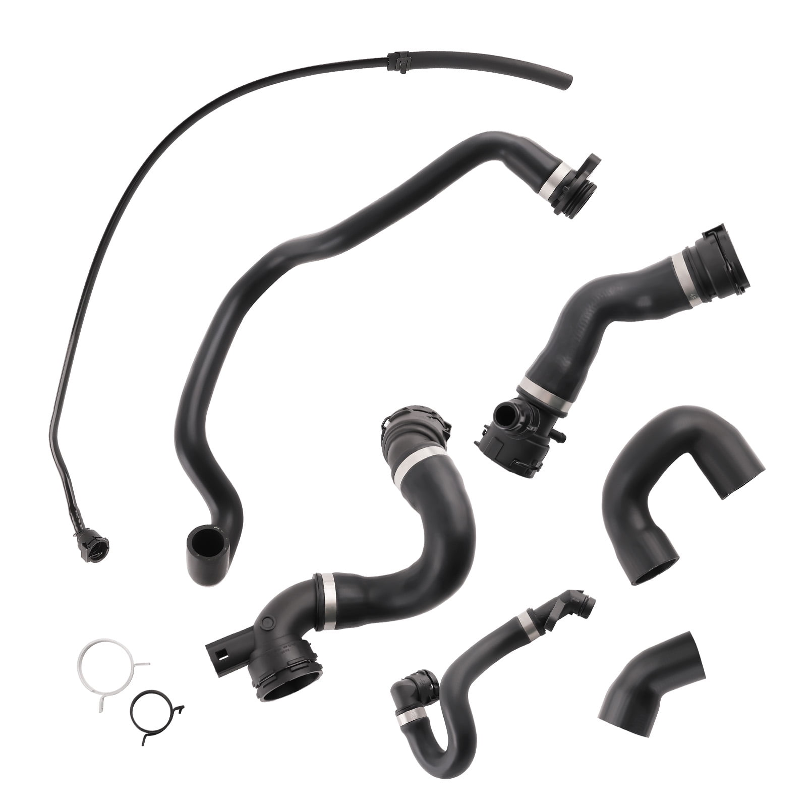Radiator Coolant Water Hose Pipe Kit (7 Hoses) For BMW 2008-13 128i ...