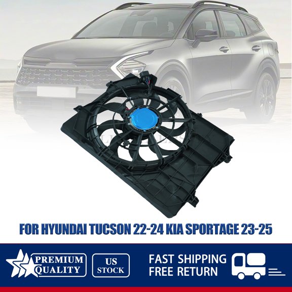 For Hyundai Tucson 22-24 Kia Sportage 23-25 Radiator Cooling Fan Assy US