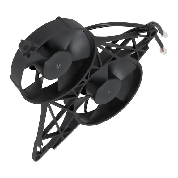 Radiator Cooling Fan with Bracket for Harley V-ROD VRSC VRSCB VRSCD VRSCDX, 5.5" Black Plastic, Engine Cooling System, Replaces OEM 2VA58-A101-46A, 2VA58A10146A, 30103041, 26724-04