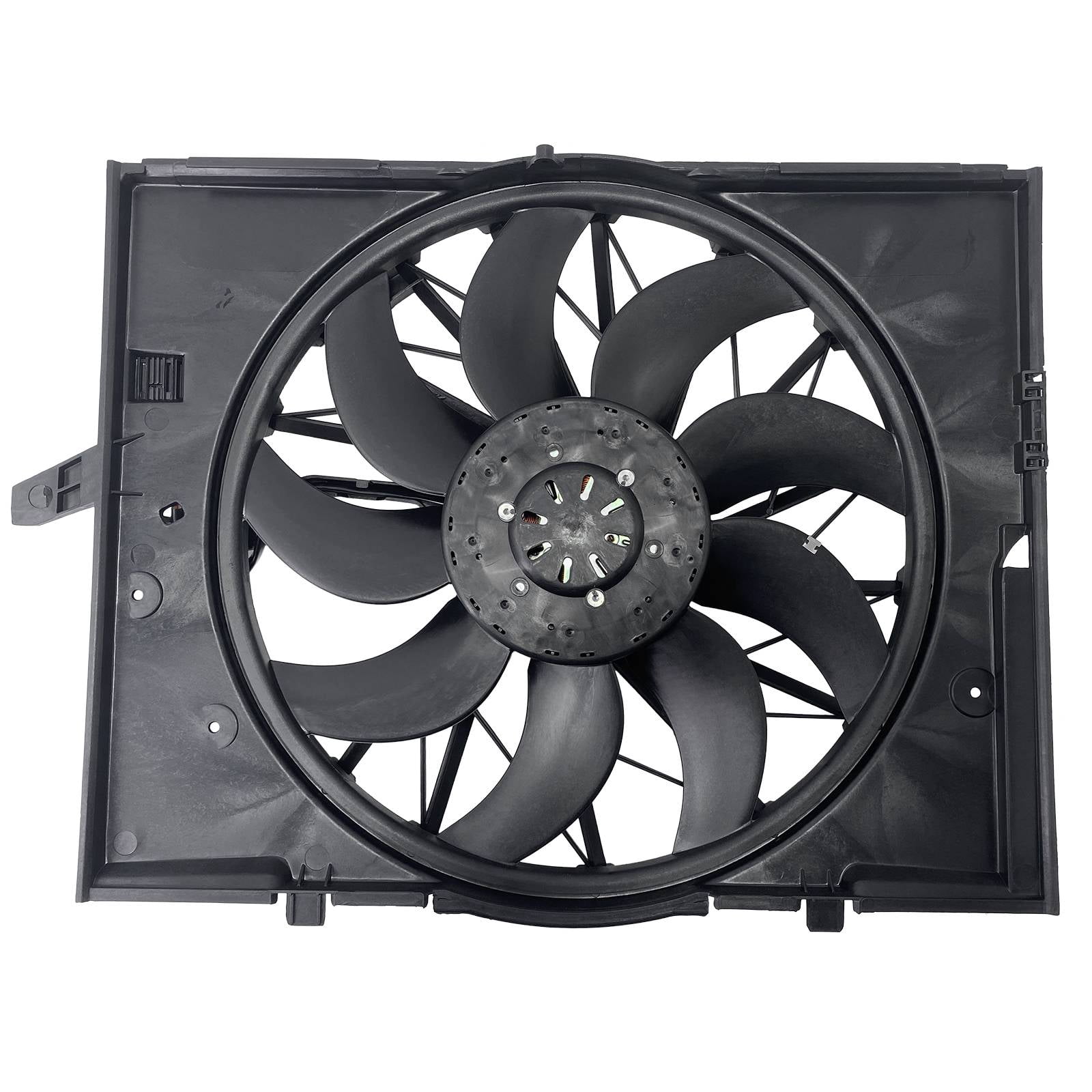 Radiator Cooling Fan with Shroud Assembly - 9 Blade Design - 3 ...