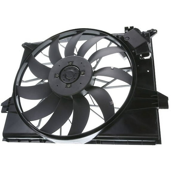 Radiator Fan Assembly 1 - Compatible with 2008 - 2011 Mercedes-Benz ML550 Sport Utility 5.5L V8 - Autopart Premium