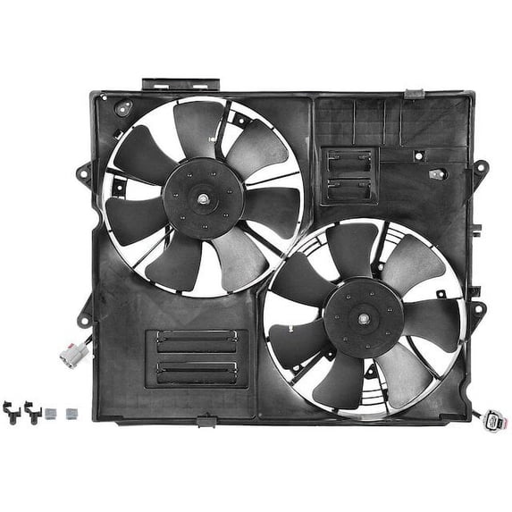 Radiator Fan Assembly 1 - Compatible with 2009 Cadillac CTS V 6.2L V8 - Autopart Premium