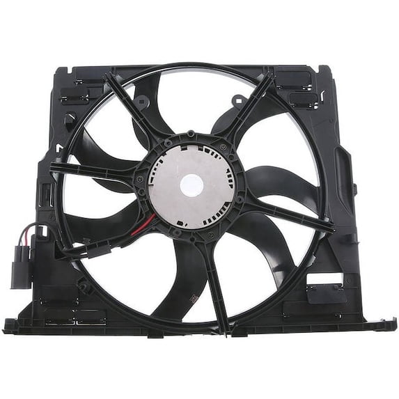 Radiator Fan Assembly 1 - Compatible with 2011 - 2015 BMW 740Li Sedan 3.0L 6-Cylinder - Autopart Premium