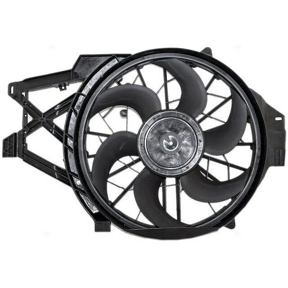 Radiator Fan Assembly - Compatible with 1997 - 1998 Ford Mustang Base RWD 3.8L V6 Naturally Aspirated OHV GAS