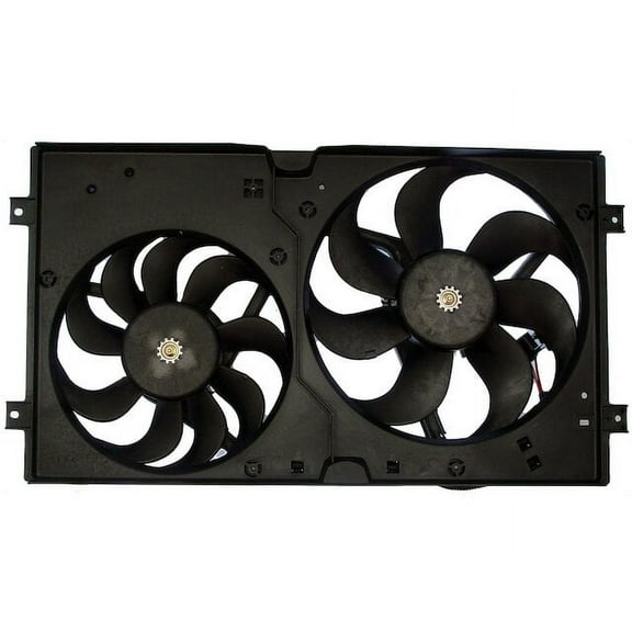 Radiator Fan Assembly - Compatible with 1998 - 2006 Volkswagen Beetle 1.9L 4-Cylinder 1999 2000 2001 2002 2003 2004 2005