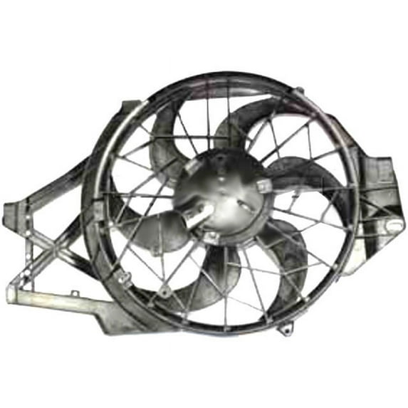 Radiator Fan Assembly - Compatible with 1999 - 2004 Ford Mustang Base 2000 2001 2002 2003