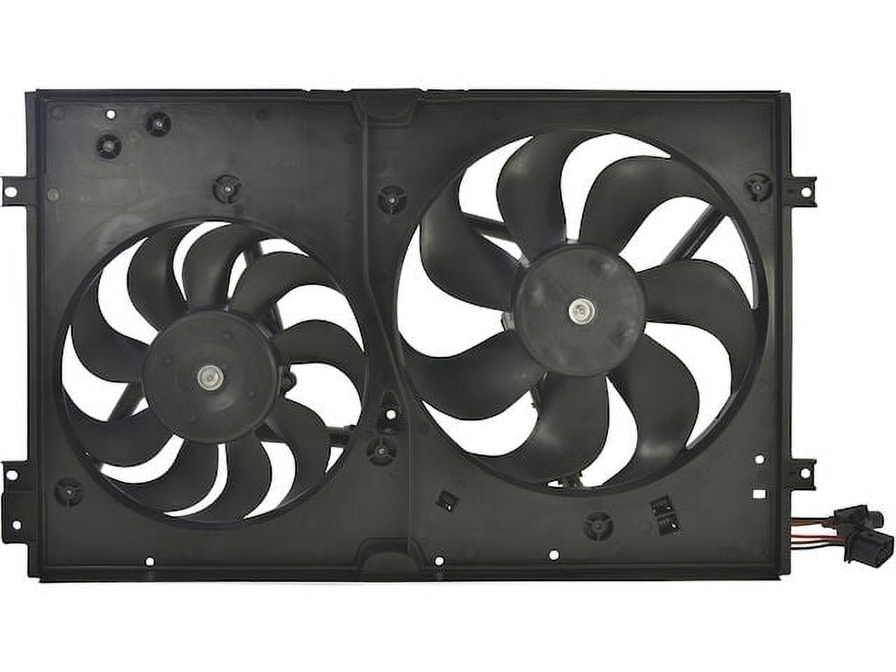 Jeeto Radiator Fan Radiator Fan Assembly - Compatible with 1999 - 2005 Volkswagen Jetta ...