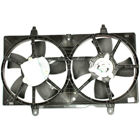 Radiator Fan Assembly - Compatible with 2002 - 2006 Nissan Altima Sedan 2003 2004 2005