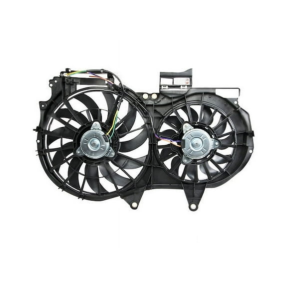 Radiator Fan Assembly - Compatible with 2005 - 2008 Audi A4 Quattro Sedan 2006 2007