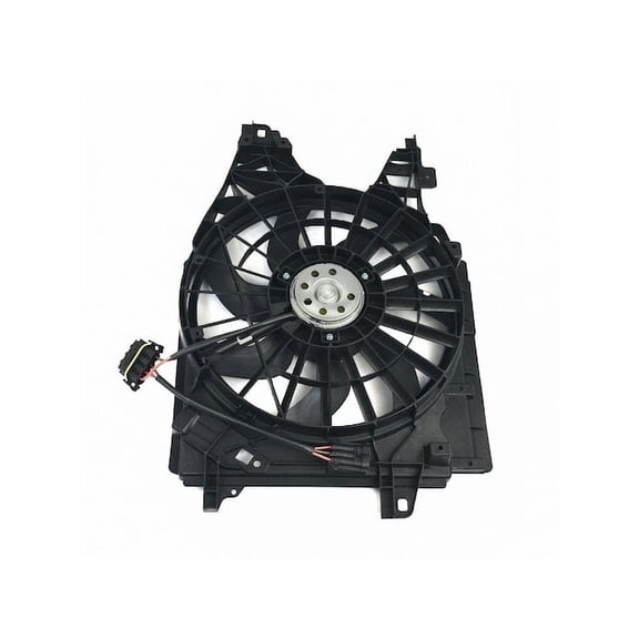 Radiator Fan Assembly - Compatible with 2005 - 2013 Chevy Corvette 2006 2007 2008 2009 2010 2011 2012