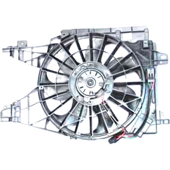 Radiator Fan Assembly - Compatible with 2005 - 2013 Chevy Corvette 2006 2007 2008 2009 2010 2011 2012