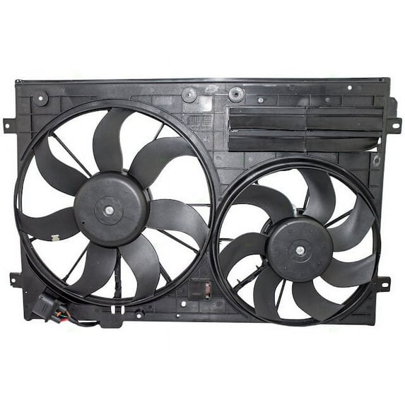 Radiator Fan Assembly - Compatible with 2006 - 2008, 2012 Volkswagen Passat 2007