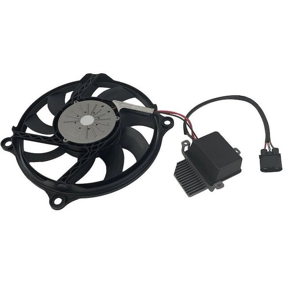 Radiator Fan Assembly - Compatible with 2006 - 2010 Volkswagen Beetle 2.5L 5-Cylinder - Replacement
