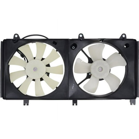 Radiator Fan Assembly - Compatible with 2006 - 2012 Mitsubishi Eclipse 2.4L 4-Cylinder 2007 2008 2009 2010 2011