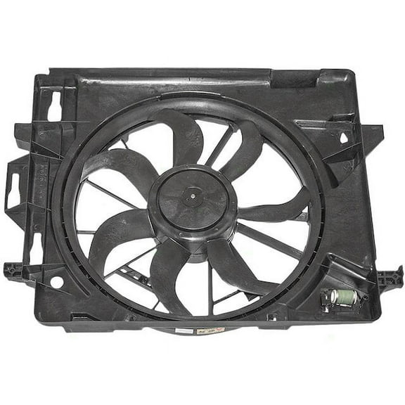 Radiator Fan Assembly - Compatible with 2008 - 2015 Dodge Grand Caravan 2009 2010 2011 2012 2013 2014