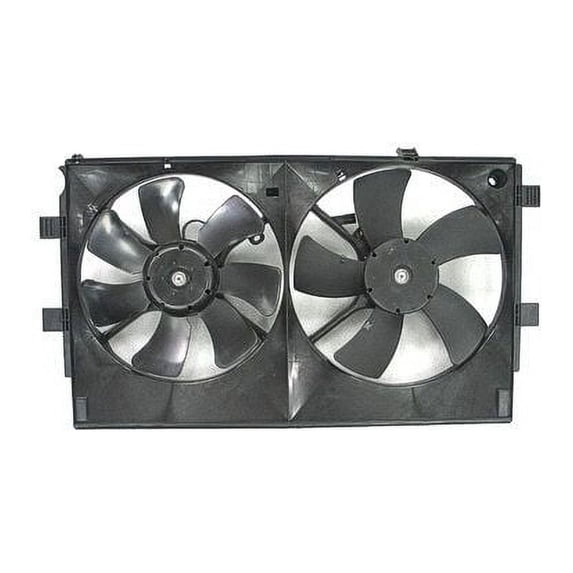 Radiator Fan Assembly - Compatible with 2008 - 2017 Mitsubishi Lancer 2009 2010 2011 2012 2013 2014 2015 2016
