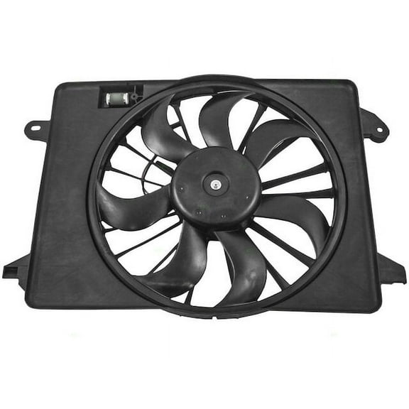 Radiator Fan Assembly - Compatible with 2009 - 2017, 2019 Dodge Charger Sedan 4-Door 2010 2011 2012 2013 2014 2015 2016