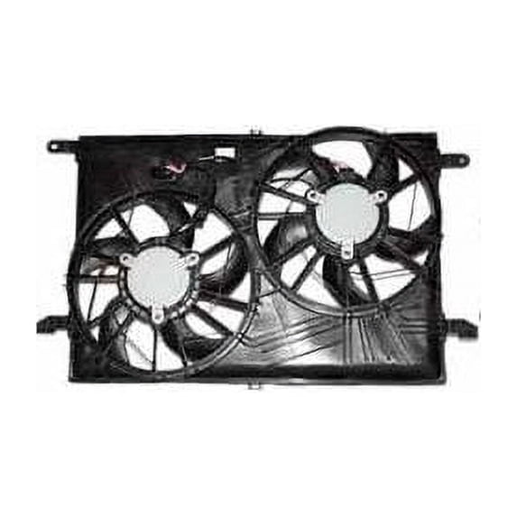 Radiator Fan Assembly - Compatible with 2009 - 2017 Chevy Traverse Sport Utility 3.6L V6 2010 2011 2012 2013 2014 2015 2016