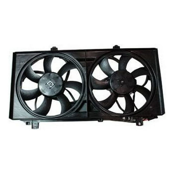 Radiator Fan Assembly - Compatible with 2010 - 2011 Chevy Camaro Automatic or Manual Transmission