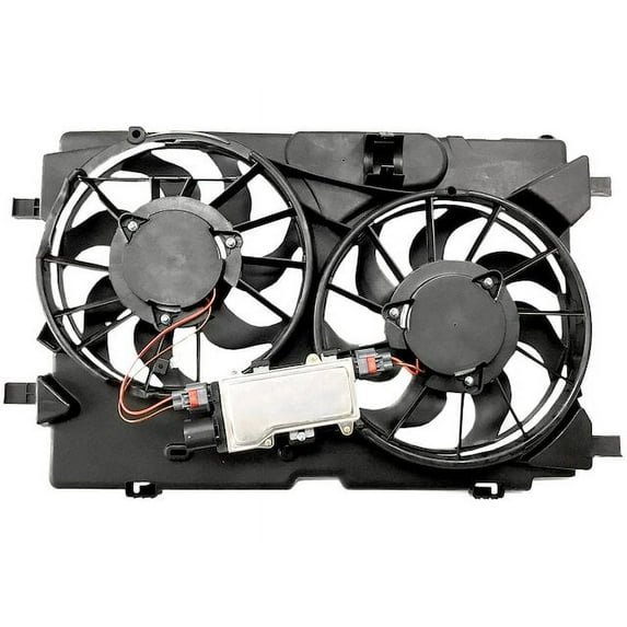 Radiator Fan Assembly - Compatible with 2010 - 2012 Ford Fusion 3.5L V6 - Replacement