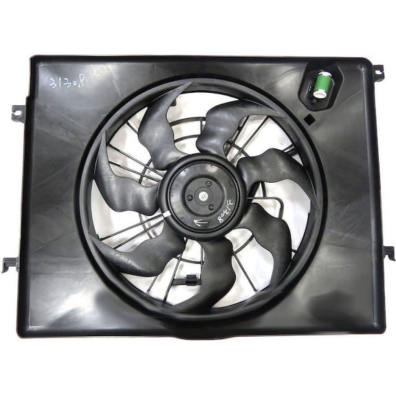 Radiator Fan Assembly - Compatible with 2011 - 2012 Hyundai Sonata Hybrid Sedan 2.4L 4-Cylinder