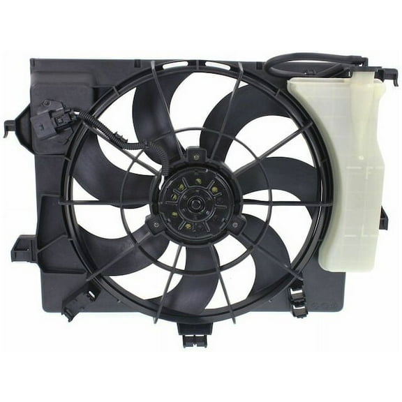 Radiator Fan Assembly - Compatible with 2012 - 2017 Hyundai Accent 2013 2014 2015 2016