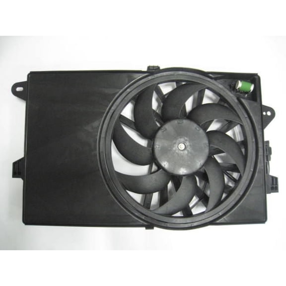 Radiator Fan Assembly - Compatible with 2012 - 2019 Fiat 500 2013 2014 2015 2016 2017 2018