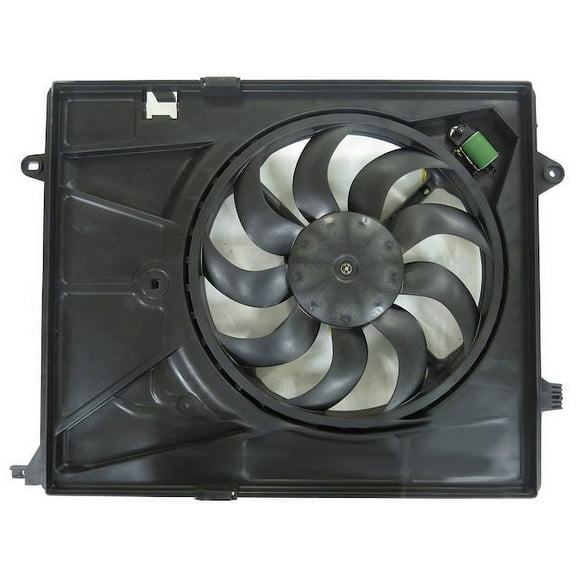 Radiator Fan Assembly - Compatible with 2015 - 2020 Chevy Trax 1.4L 4-Cylinder 2016 2017 2018 2019
