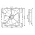 thumbnail image 1 of Radiator Fan Assembly for Honda Accord 1994-1997 HO3115104, 1 of 2