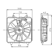 Radiator Fan Assembly for Honda Civic 2006-2011 HO3117100